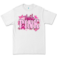 White Think pink Premium Tee - NancyCooperArtShop