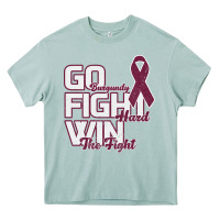 Arona Go Burgundy Fifht Hard Win The Fight Heavy Core Tee - Bettercallsaul