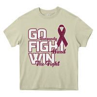 Mossy Go Burgundy Fifht Hard Win The Fight Heavy Core Tee - Bettercallsaul