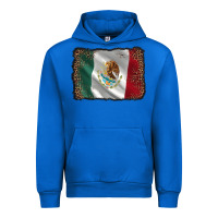 Cobalt mexico flag black glitter leopard Urban Hoodie - AdoDesignShop