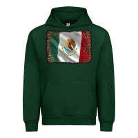 Forest Green mexico flag black glitter leopard Urban Hoodie - AdoDesignShop