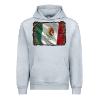 Heather Grey mexico flag black glitter leopard Urban Hoodie - AdoDesignShop