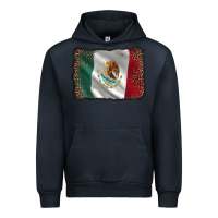 Navy mexico flag black glitter leopard Urban Hoodie - AdoDesignShop