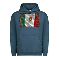 Pigment Midnight Navy mexico flag black glitter leopard Urban Hoodie - AdoDesignShop