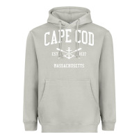 Moon Dust Cape Cod MA Vintage Crossed Oars & Boat Anchor Sports Sweat Heavyweight Hoodie - longCreatives