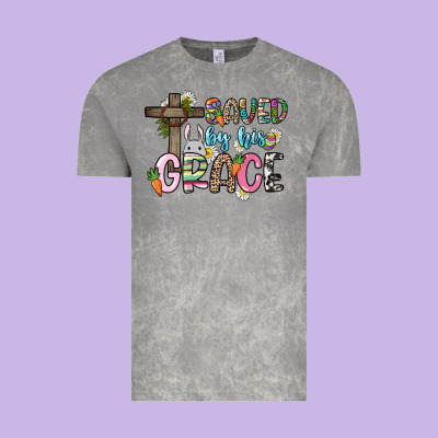 Saved By His Grace Easter Day Vintage Tee Designed By Howdyjamesfarm