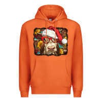 Carrot Christmas Cow Premium Hoodie - LillyAllenDesigns