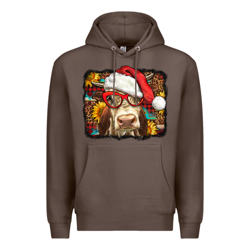 Christmas Cow Premium Hoodie by LillyAllenDesigns | Teevron