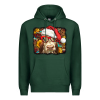 Sports Green Christmas Cow Premium Hoodie - LillyAllenDesigns