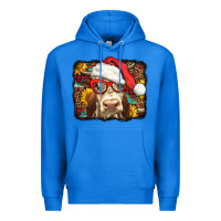 True Royal Christmas Cow Premium Hoodie - LillyAllenDesigns