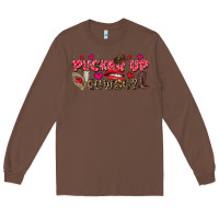 Chestnut Pucker Up Cowboy Valentine's Day Long Sleeve Tee - FaDigitalArtStudio