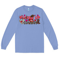 Colony Blue Pucker Up Cowboy Valentine's Day Long Sleeve Tee - FaDigitalArtStudio