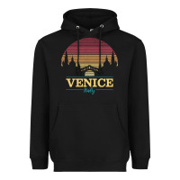Black venice italy   vintage retro italian travel souvenir gift pullover hoo Heavyweight Hoodie - longCreatives