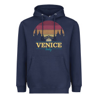 Navy venice italy   vintage retro italian travel souvenir gift pullover hoo Heavyweight Hoodie - longCreatives