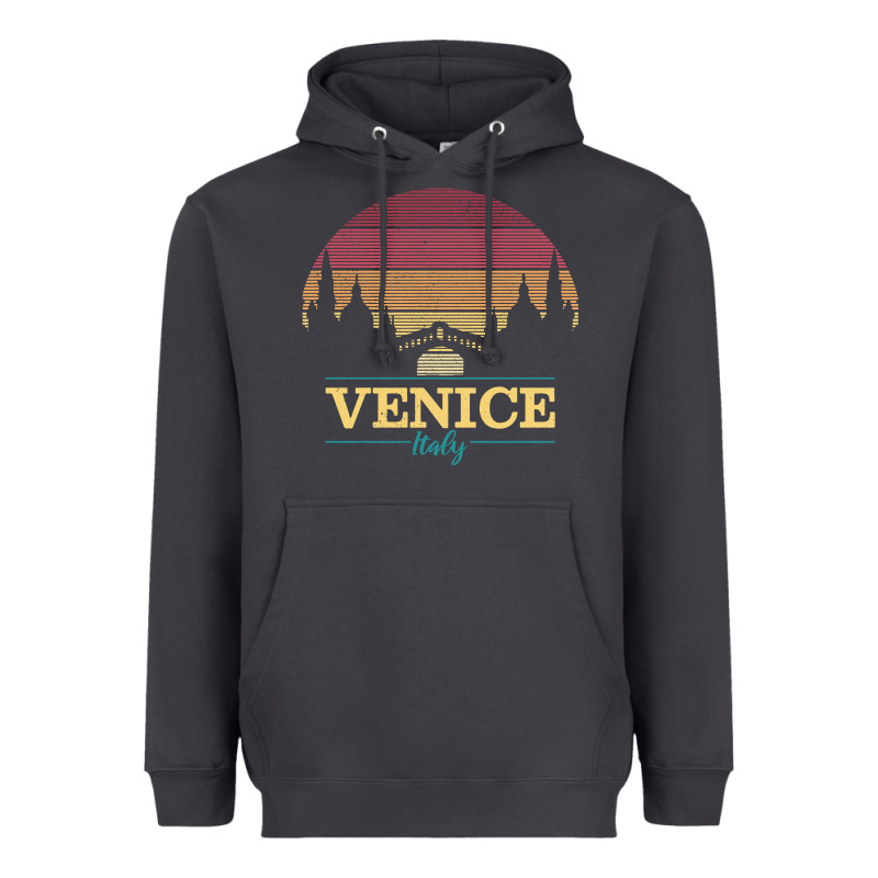 Venice Italy   Vintage Retro Italian Travel Souvenir Gift Pullover Hoo Heavyweight Hoodie by longCreatives | Teevron