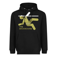 Black The Backrooms graphic Heavyweight Hoodie - longCreatives