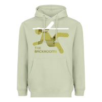 Matcha The Backrooms graphic Heavyweight Hoodie - longCreatives