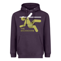 Plum The Backrooms graphic Heavyweight Hoodie - longCreatives