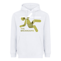 White The Backrooms graphic Heavyweight Hoodie - longCreatives