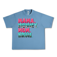 Pebble Blue Mama Mommy Mom bruh Mother's Day Urban Heavy Tee - CowGirlArtShop