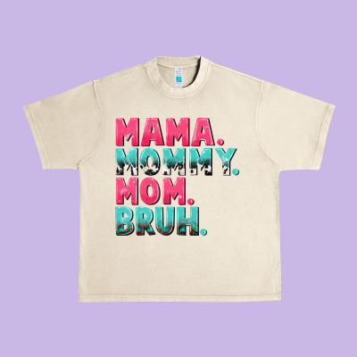 Mama Mommy Mom Bruh Mother's Day Urban Heavy Tee Designed By Cowgirlartshop