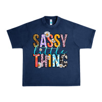 Navy sassy little thing Urban Heavy Tee - RanaPortraitStore