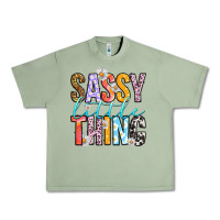 Oil Green sassy little thing Urban Heavy Tee - RanaPortraitStore