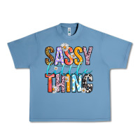 Pebble Blue sassy little thing Urban Heavy Tee - RanaPortraitStore