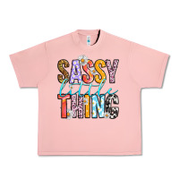 Salmon sassy little thing Urban Heavy Tee - RanaPortraitStore