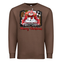 Chestnut merry christmas truck snowman Premium Sweatshirt - BarkalooDesign