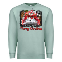 Seafoam merry christmas truck snowman Premium Sweatshirt - BarkalooDesign