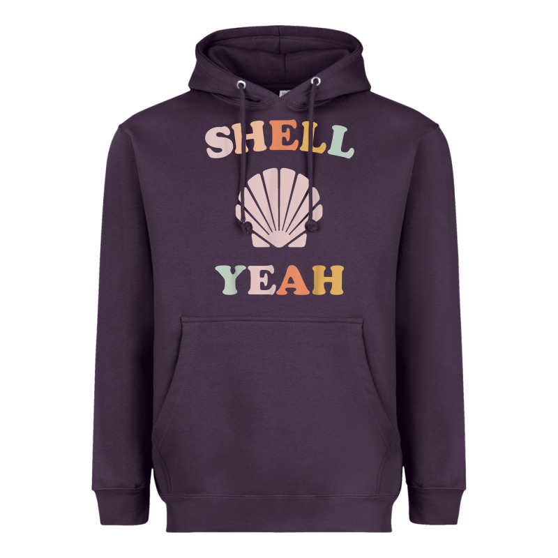 Vintage Retro Shell Yeah Beach Tropical Vacation Gifts T Shirt Heavyweight Hoodie by longCreatives | Teevron