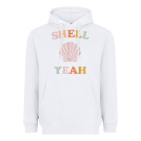 White vintage retro shell yeah beach tropical vacation gifts t shirt Heavyweight Hoodie - longCreatives