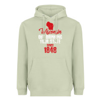 Matcha Wisconsin Out Drinking Your State Since 1848 Heavyweight Hoodie - longCreatives