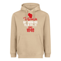 Mushroom Wisconsin Out Drinking Your State Since 1848 Heavyweight Hoodie - longCreatives