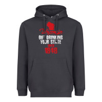 Smoke Wisconsin Out Drinking Your State Since 1848 Heavyweight Hoodie - longCreatives