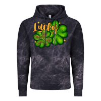 Cloud Black St. Patrick's Lucky and shamrock Vintage Hoodie - OliviaCreatesArt
