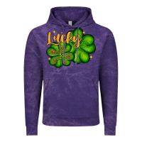 Cloud Purple St. Patrick's Lucky and shamrock Vintage Hoodie - OliviaCreatesArt
