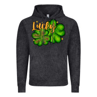Vintage Black St. Patrick's Lucky and shamrock Vintage Hoodie - OliviaCreatesArt