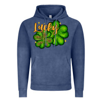 Vintage Denim St. Patrick's Lucky and shamrock Vintage Hoodie - OliviaCreatesArt