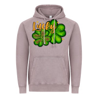 Vintage Zinc St. Patrick's Lucky and shamrock Vintage Hoodie - OliviaCreatesArt