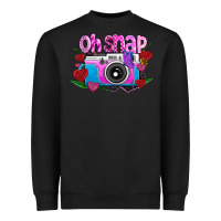 Black Oh Snap Heavyweight Sweatshirt - CowhideDigitalArt