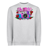 Heather Grey Oh Snap Heavyweight Sweatshirt - CowhideDigitalArt