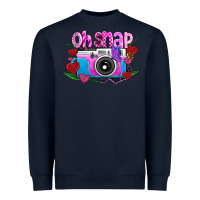 Navy Oh Snap Heavyweight Sweatshirt - CowhideDigitalArt