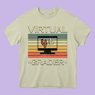 Virtual 4th Grader Heavy Core Tee Designed By Bettercallsaul