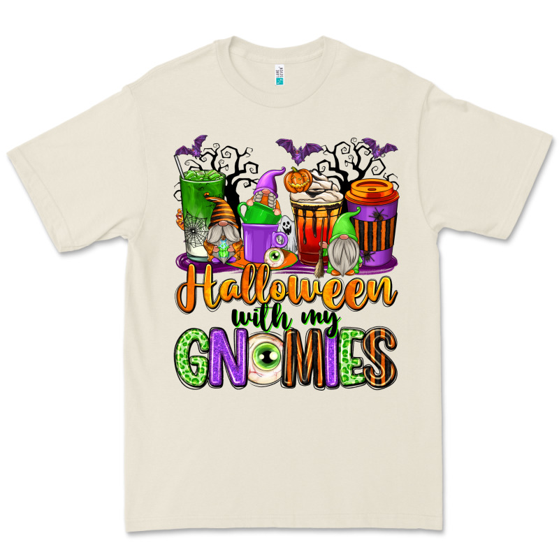 Halloween With My Gnomies Coffee Cups Premium Tee by texasbilliewilder | Teevron