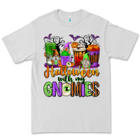 Dove Grey Halloween with My Gnomies Coffee Cups Premium Tee - texasbilliewilder