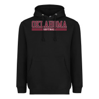 Black Oklahoma Softball Heavyweight Hoodie - longCreatives