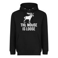 Black The Moose Is Loose Alaska Moose Heavyweight Hoodie - longCreatives