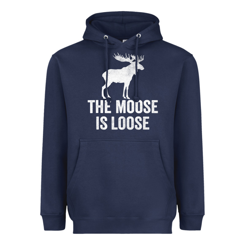The Moose Is Loose Alaska Moose Heavyweight Hoodie by longCreatives | Teevron